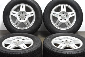 中古 スタッドレス タイヤ ホイール 4本セット 18インチ 7.5J +63 PCD 130265/60R18 110Q メルセデスベンツ 純正 ホイール【 ブリヂスト