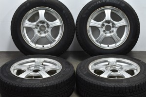 中古 スタッドレス タイヤ ホイール 4本セット 15インチ 6.5J +45 PCD 100/114.3mm マルチ195/65R15 95T 社外 製ホイール【 ミシュラン 