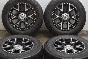 中古タイヤホイール 4本セット 16インチ 7J +35 PCD 139.7 215/65R16 98H ソリッドレーシング 製ホイール【 ダンロップ 製 タイヤ付き】