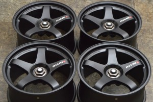 中古ホイール 4本セット 18インチ 9.5J +12 PCD 114.3 RAYS 製ホイール