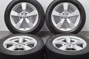 中古 スタッドレス タイヤ ホイール 4本セット 16インチ 6.5J +46 PCD 112205/55R16 91Q TAS 製ホイール【 ブリヂストン 製 スタッドレス