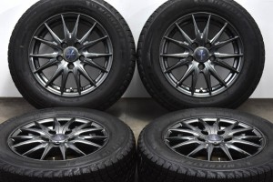 中古 スタッドレス タイヤ ホイール 4本セット 15インチ 6J +43 PCD 114.3195/65R15 95T Weds 製ホイール【 ミシュラン 製 スタッドレス