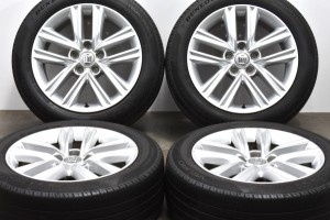 中古タイヤホイール 4本セット 17インチ 7.5J +40 PCD 114.3 215/55R17 94V トヨタ 純正 ホイール【 ダンロップ 製 タイヤ付き】