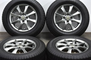 中古 スタッドレス タイヤ ホイール 4本セット 14インチ 5.5J +45 PCD 100185/70R14 88Q オートバックス 製ホイール【 オートバックス 製