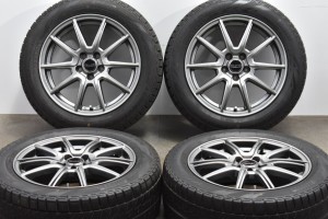 中古 スタッドレス タイヤ ホイール 4本セット 16インチ 6.5J +45 PCD 100205/55R16 91Q コスミック 製ホイール【 ピレリ 製 スタッドレ