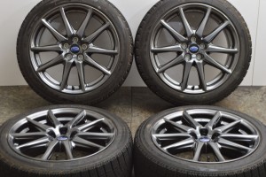 【中古】スタッドレスタイヤホイールセット4本セット 17インチ 215/45R17 91Q スバル 純正 ナンカン【スタッドレスタイヤ付き】【TA32622