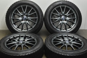 中古 スタッドレス タイヤ ホイール 4本セット 15インチ 5.5J +42 PCD 100175/65R15 84Q Weds 製ホイール【 ダンロップ 製 スタッドレス