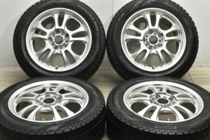 中古 スタッドレス タイヤ ホイール 4本セット 16インチ 7J +50 PCD 100/114.3mm マルチ205/55R16 91Q 社外 製ホイール【 ピレリ 製 スタ