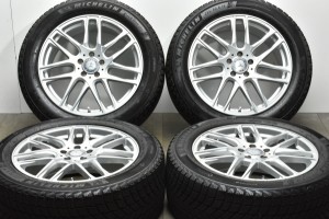 中古 スタッドレス タイヤ ホイール 4本セット 19インチ 8.5J +60 PCD 112225/50R19 107H BIGWAY 製ホイール【 ミシュラン 製 スタッドレ