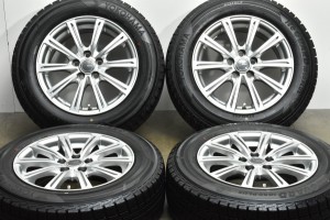 中古 スタッドレス タイヤ ホイール 4本セット 15インチ 6.5J +40 PCD 100195/65R15 91Q YFC 製ホイール【 ヨコハマ 製 スタッドレスタイ