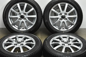 中古 スタッドレス タイヤ ホイール 4本セット 14インチ 4.5J +45 PCD 100155/65R14 75Q YFC 製ホイール【 ヨコハマ 製 スタッドレスタイ