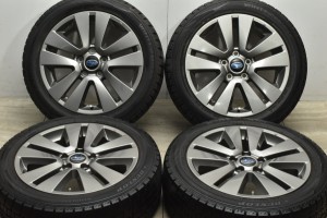 中古 スタッドレス タイヤ ホイール 4本セット 17インチ 7J +55 PCD 114.3215/50R17 91Q スバル 純正 ホイール【 ダンロップ 製 スタッド