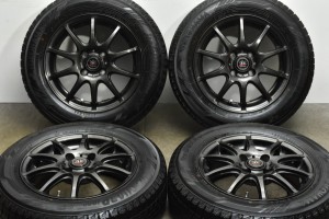 中古 スタッドレス タイヤ ホイール 4本セット 14インチ 5.5J +42 PCD 100175/65R14 82Q BADX 製ホイール【 ヨコハマ 製 スタッドレスタ