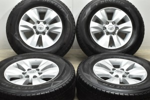 中古 スタッドレス タイヤ ホイール 4本セット 17インチ 7.5J +30 PCD 139.7265/65R17 112Q トヨタ 純正 ホイール【 ダンロップ 製 スタ