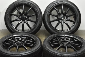 中古 スタッドレス タイヤ ホイール 4本セット 18インチ 7J +48 PCD 114.3215/45R18 89Q ホットスタッフ 製ホイール【 ブリヂストン 製 