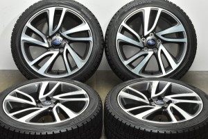 中古 スタッドレス タイヤ ホイール 4本セット 18インチ 7.5J +55 PCD 114.3225/45R18 91Q スバル 純正 ホイール【 ダンロップ 製 スタッ