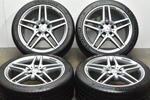 中古タイヤホイール 4本セット 18インチ 8.5J +48 9J +54 PCD 112 245/40R18 265/35R18 メルセデスベンツ W212 Eクラス AMG 純正 RONAL製