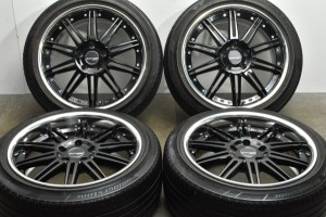 中古タイヤホイール 4本セット 18インチ 8J +43 PCD 114.3 225/45R18 91W SSR 製ホイール【 ブリヂストン 製 タイヤ付き】