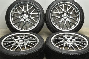 中古 スタッドレス タイヤ ホイール 4本セット 18インチ 8J +50 PCD 112225/45R18 95H Weds 製ホイール【 グリップマックス 製 スタッド