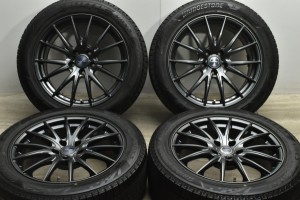 中古 スタッドレス タイヤ ホイール 4本セット 18インチ 8J +35 PCD 114.3235/50R18 97Q WEDS VELVA SPORT2【 ブリヂストン 製 スタッド