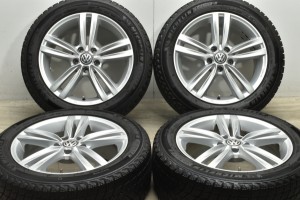 中古 スタッドレス タイヤ ホイール 4本セット 17インチ 7J +40 PCD 112215/55R17 98H 阿部商会 製ホイール【 ミシュラン 製 スタッドレ