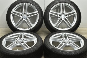 中古 スタッドレス タイヤ ホイール 4本セット 17インチ 7.5J +52 PCD 112205/50R17 93T ユーロテック 製ホイール【 コンチネンタル 製 