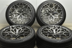 中古タイヤホイール 4本セット 22インチ 10.5J +33 PCD 120 285/40R22 110V T＆T FORGED 製ホイール【 ライオンハート 製 タイヤ付き】