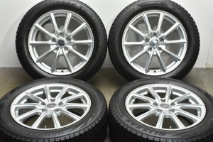 中古 スタッドレス タイヤ ホイール 4本セット 17インチ 7J +53 PCD 114.3215/55R17 94Q ブリヂストン 製ホイール【 ブリヂストン 製 ス