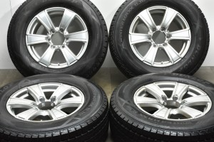 中古 スタッドレス タイヤ ホイール 4本セット 17インチ 7.5J +25 PCD 139.7265/65R17 112Q ダンロップ 製ホイール【 ダンロップ 製 スタ