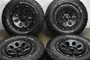 中古タイヤホイール 4本セット 17インチ 8J +20 PCD 139.7 LT265/70R17 121/118S 4×4エンジニアリング 製ホイール【 BFグッドリッチ 製 