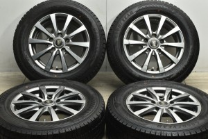 中古 スタッドレス タイヤ ホイール 4本セット 15インチ 6J +45 PCD 114.3195/65R15 91Q マルカサービス 製ホイール【 グッドイヤー 製 