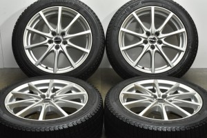 中古 スタッドレス タイヤ ホイール 4本セット 18インチ 8J +35 PCD 112245/45R18 100H ボルベット 製ホイール【 ミシュラン 製 スタッド