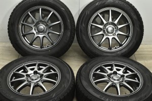 中古 スタッドレス タイヤ ホイール 4本セット 15インチ 6J +45 PCD 114.3195/65R15 91Q SPORT ABELIA 製ホイール【2022年製 ヨコハマ 製