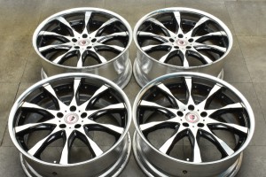 中古ホイール 4本セット 20インチ 8.5J +45 9.5J +35 PCD 114.3 WORK 製ホイール