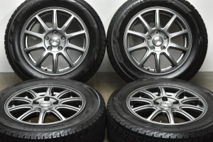 中古 スタッドレス タイヤ ホイール 4本セット 16インチ 6.5J +53 PCD 114.3215/60R16 95Q BADX 製ホイール【 ヨコハマ 製 スタッドレス