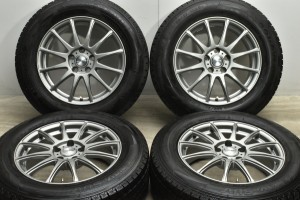 中古 スタッドレス タイヤ ホイール 4本セット 17インチ 7J +38 PCD 114.3225/65R17 102Q Weds 製ホイール【 グッドイヤー 製 スタッドレ