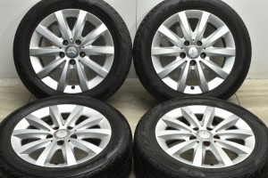 中古タイヤホイール 4本セット 16インチ 6.5J +49 PCD 112 205/55R16 91V メルセデス・ベンツ 純正 ホイール【 ブリヂストン 製 タイヤ付