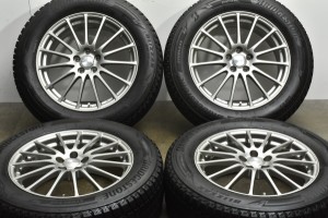 中古 スタッドレス タイヤ ホイール 4本セット 17インチ 7J +53 PCD 100225/60R17 99Q ブリヂストン 製ホイール【 ブリヂストン 製 スタ