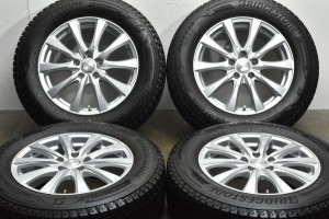 中古 スタッドレス タイヤ ホイール 4本セット 17インチ 7J +48 PCD 114.3225/65R17 102Q Weds 製ホイール【 ブリヂストン 製 スタッドレ