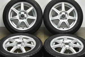 中古 スタッドレス タイヤ ホイール 4本セット 14インチ 4.5J +45 PCD 100155/65R14 75Q ブリヂストン 製ホイール【 トーヨー 製 スタッ