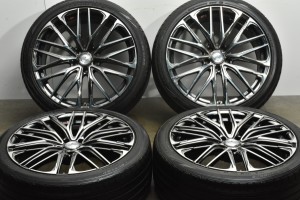 中古タイヤホイール 4本セット 20インチ 8.5J +35 PCD 114.3 245/40R20 95W ウェッズ 製ホイール【 ダンロップ 製 タイヤ付き】