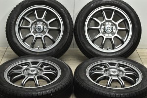 中古 スタッドレス タイヤ ホイール 4本セット 14インチ 4.5J +43 PCD 100155/65R14 75Q レアマイスター 製ホイール【 ヨコハマ 製 スタ