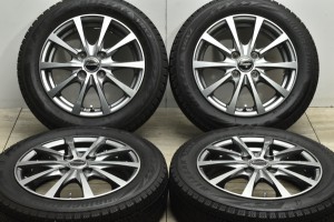 中古 スタッドレス タイヤ ホイール 4本セット 14インチ 4.5J +45 PCD 100155/65R14 75Q ホットスタッフ 製ホイール【 ブリヂストン 製 