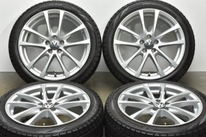 中古 スタッドレス タイヤ ホイール 4本セット 17インチ 7J +40 PCD 100215/45R17 91Q 阿部商会 製ホイール【 ピレリ 製 スタッドレスタ