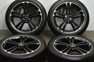 中古 スタッドレス タイヤ ホイール 4本セット 18インチ 7.5J +49 PCD 112225/45R18 95T メルセデス・ベンツ 純正 ホイール【 コンチネン