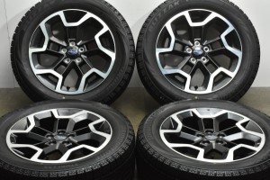 中古 スタッドレス タイヤ ホイール 4本セット 17インチ 7J +48 PCD 100225/55R17 97Q スバル 純正 ホイール【 ブリヂストン 製 スタッド