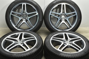 中古タイヤホイール 4本セット 21インチ 9J +53.5 PCD 112 275/45R21 110V メルセデス・ベンツ 純正 ホイール【 ピレリ 製 タイヤ付き】