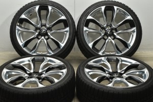 中古 スタッドレス タイヤ ホイール 4本セット 21インチ 8.5J 9.5J +25 PCD 120 245/40R21 275/35R21 レクサス LC Sパッケージ 純正【 ダ