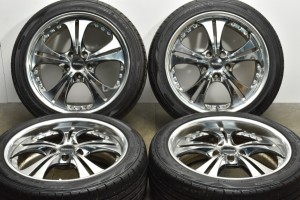 中古タイヤホイール 4本セット 18インチ 7.5J +45 PCD 114.3 225/45R18 95W SSR 製ホイール【 ファルケン 製 タイヤ付き】