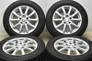 中古 スタッドレス タイヤ ホイール 4本セット 16インチ 6.5J +53 PCD 114.3205/60R16 92Q Weds 製ホイール【 ダンロップ 製 スタッドレ